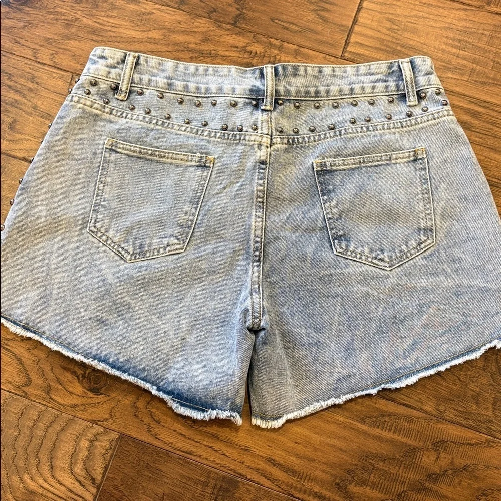 Vocal USA Studded Denim Shorts Jean